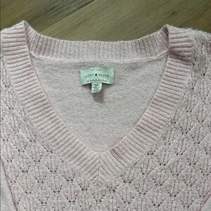 Lucky Brand Light Pink V-Neck Sweater